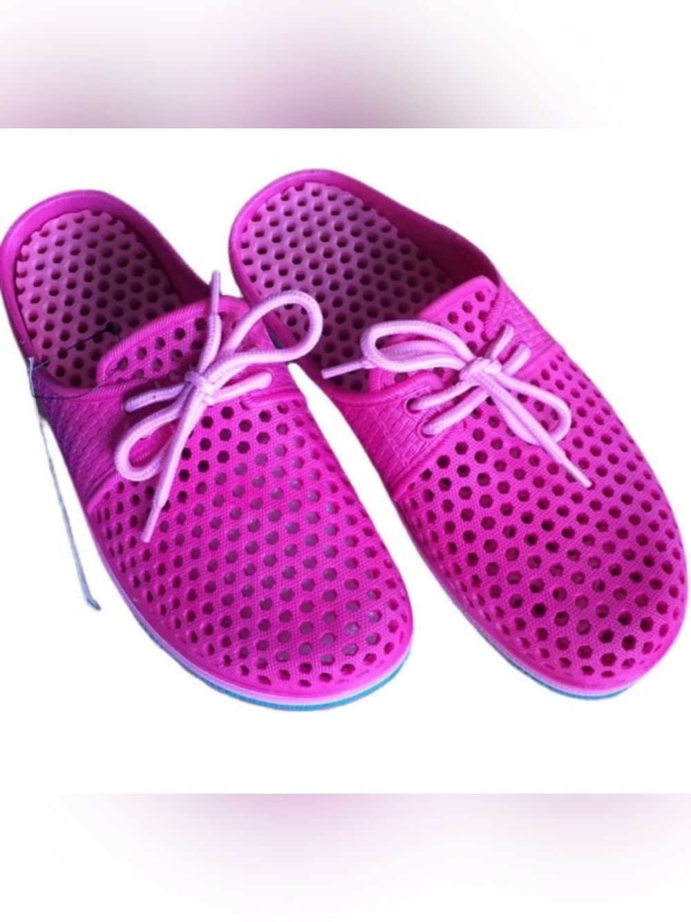 Sun Ray Kids M (13/1) pink plastic slip on water shoes